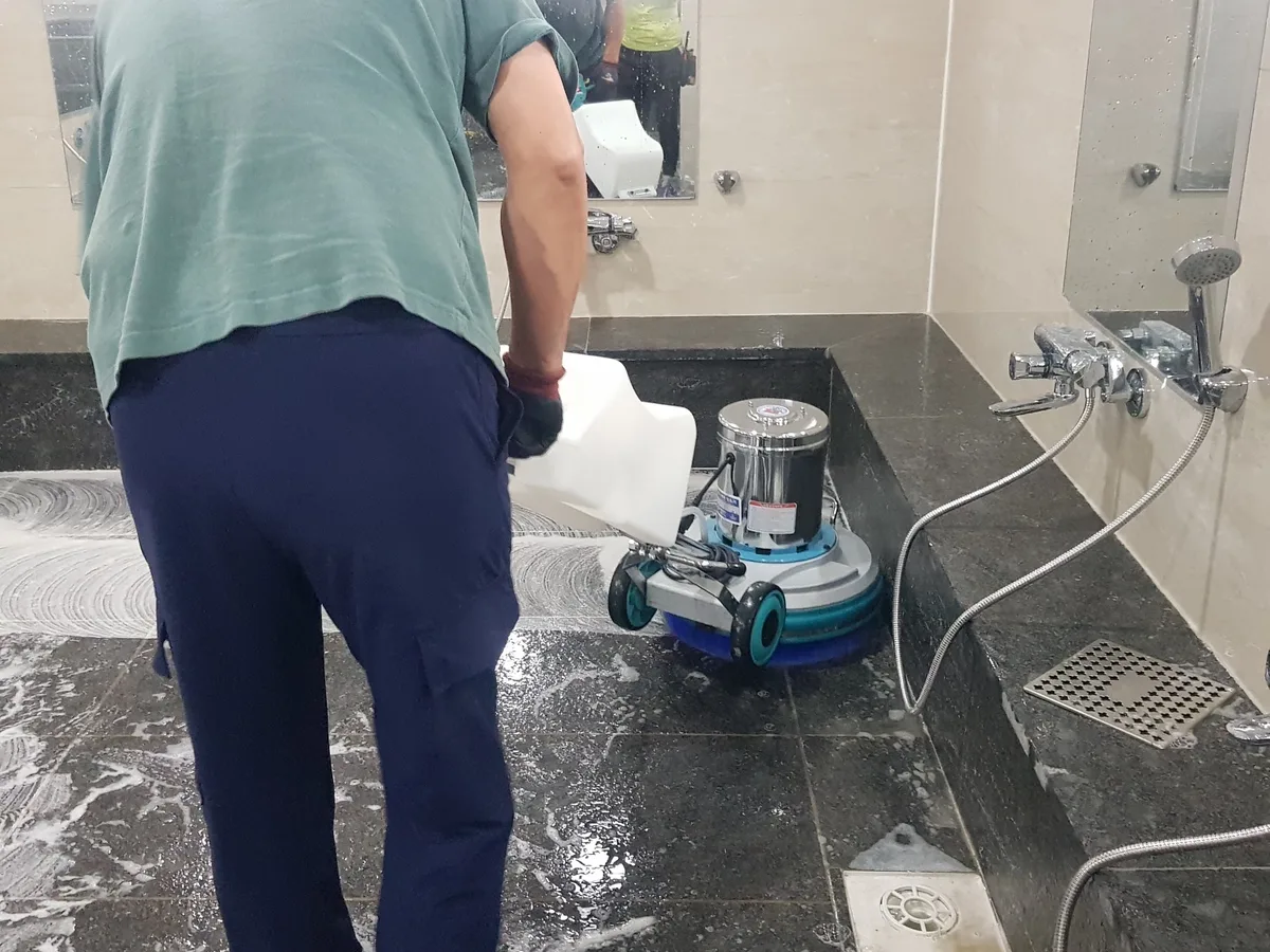 보령시 미산면 찜질방 수전·샤워기 건식 사우나 위생청소 사례 - 행진크린